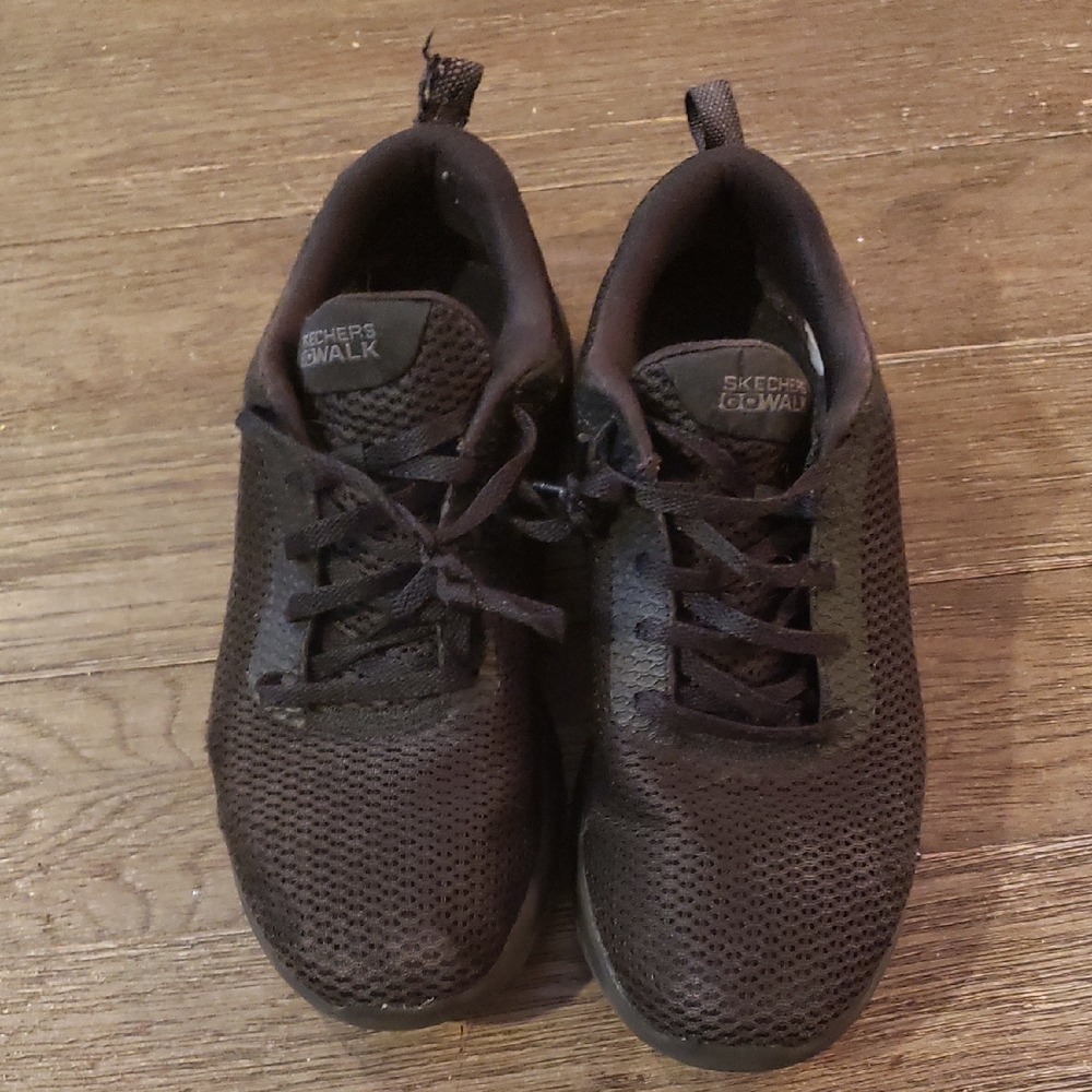 Skechers Ladies Go Walk  Dark Sneakers 8